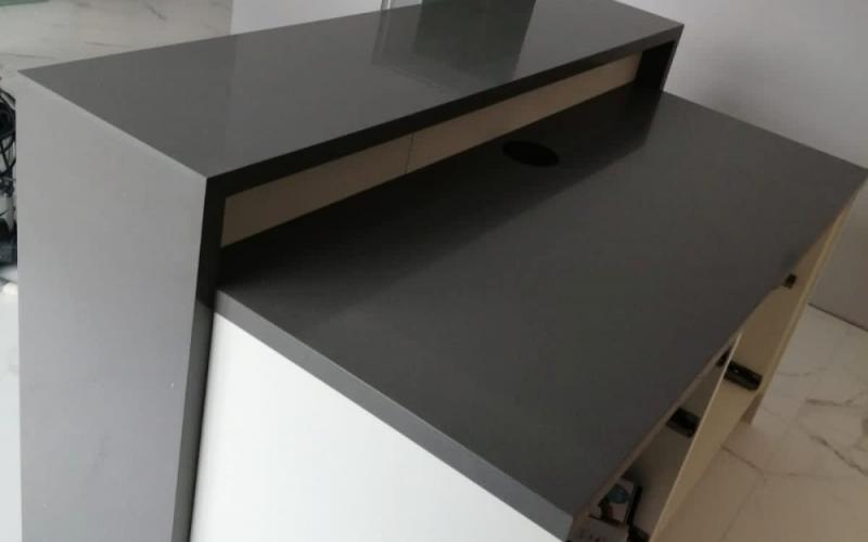 Изготовление кухонного острова из искусственного камня