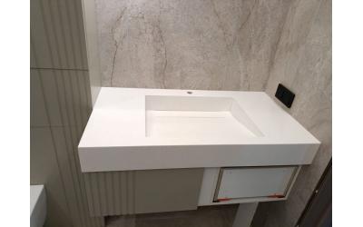 Раковина для ванной из искусственного камня