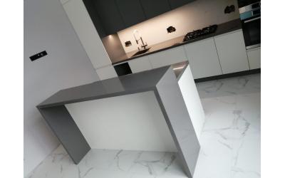 Изготовление кухонного острова из искусственного камня